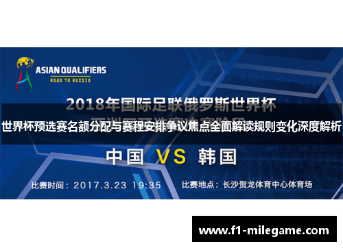 世界杯预选赛名额分配与赛程安排争议焦点全面解读规则变化深度解析